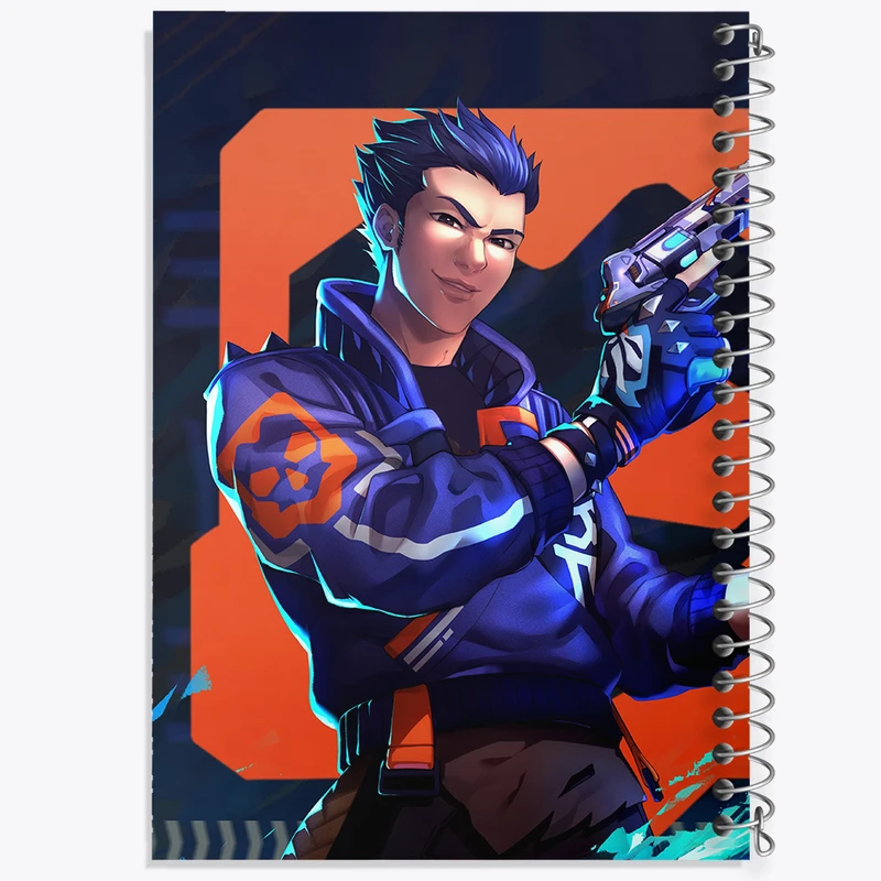 دفتر ژورنال نویسی 50 برگ خندالو مدل نقطه ای طرح بازی ولورانت (Valorant) کد 33114