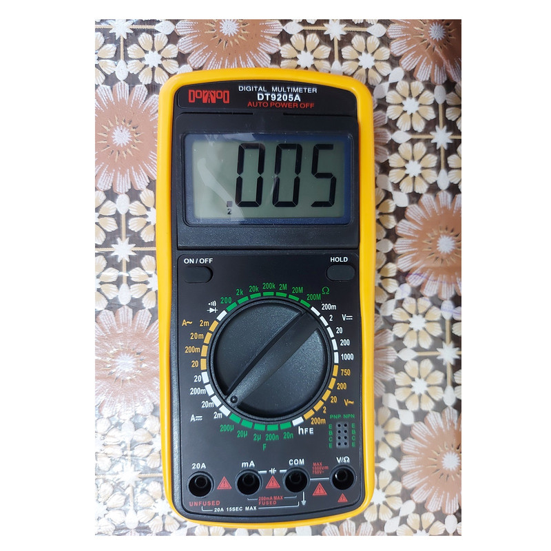 مولتی متر دیجیتال مدل DT9205A