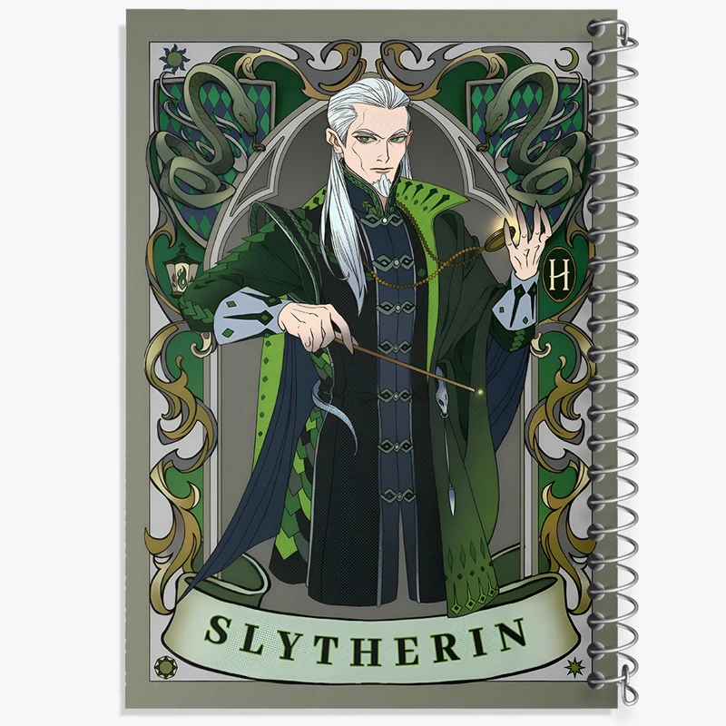 دفتر نقاشی 50 برگ خندالو طرح اسلیترین هری پاتر (Harry Potter) کد N2432