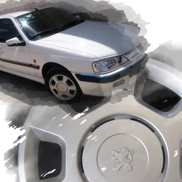 قالپاق چرخ مدل LOX-PEG015 سایز 15 اینچ مناسب برای پژو پرشیا TU5 بسته 4 عددی