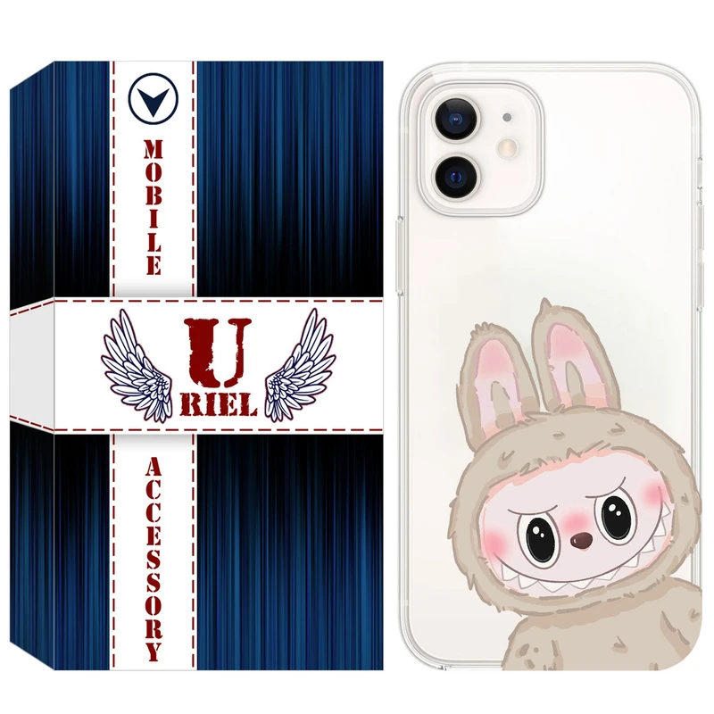 کاور یوریل مدل Clear کد 119 طرح لبوبو Labubu مناسب برای گوشی موبایل اپل iPhone 12