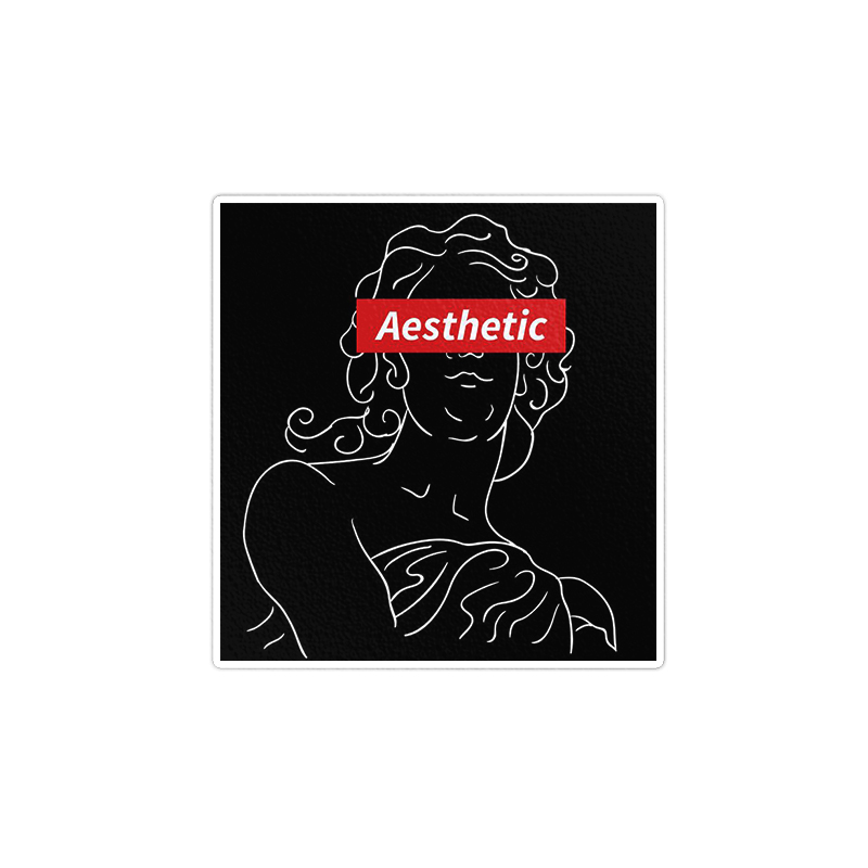 استیکر لپ تاپ ماسا دیزاین طرح aesthetic مدل STKA00279