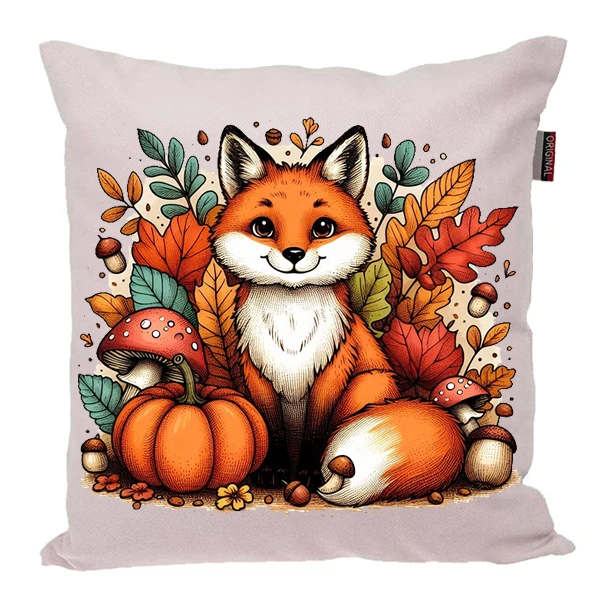 کوسن پاد آفرین مدل پاییز طرح روباه کد PK30213