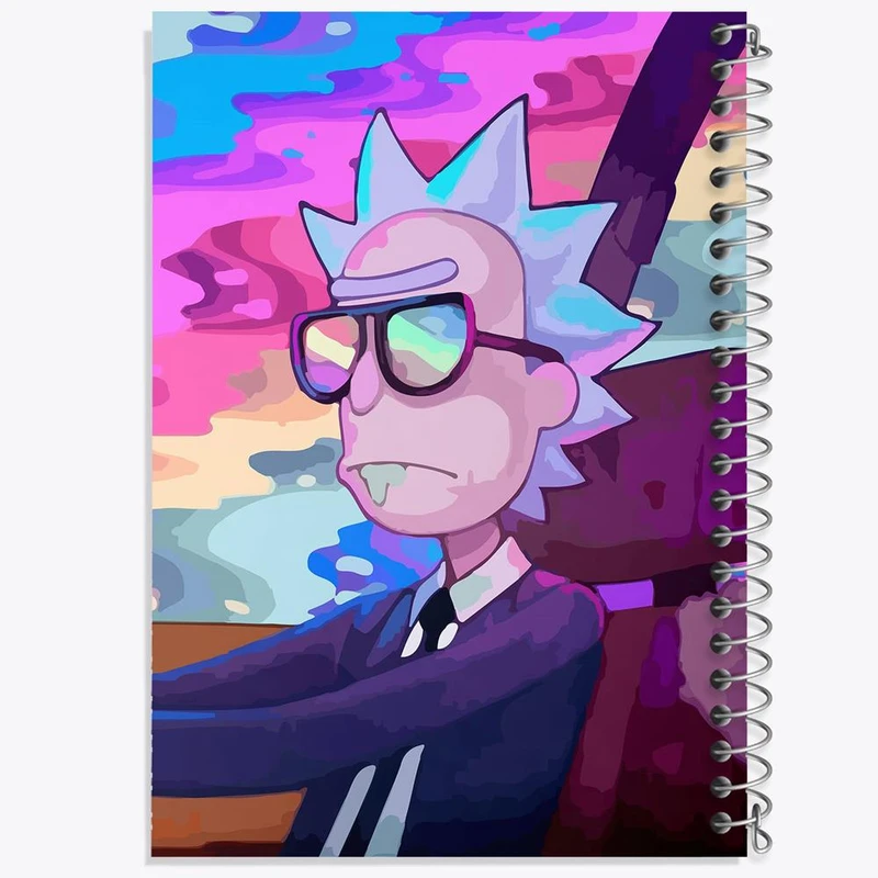 دفتر لیست خرید 50 برگ خندالو طرح انیمیشن ریک و مورتی Rick and Mort کد 26389