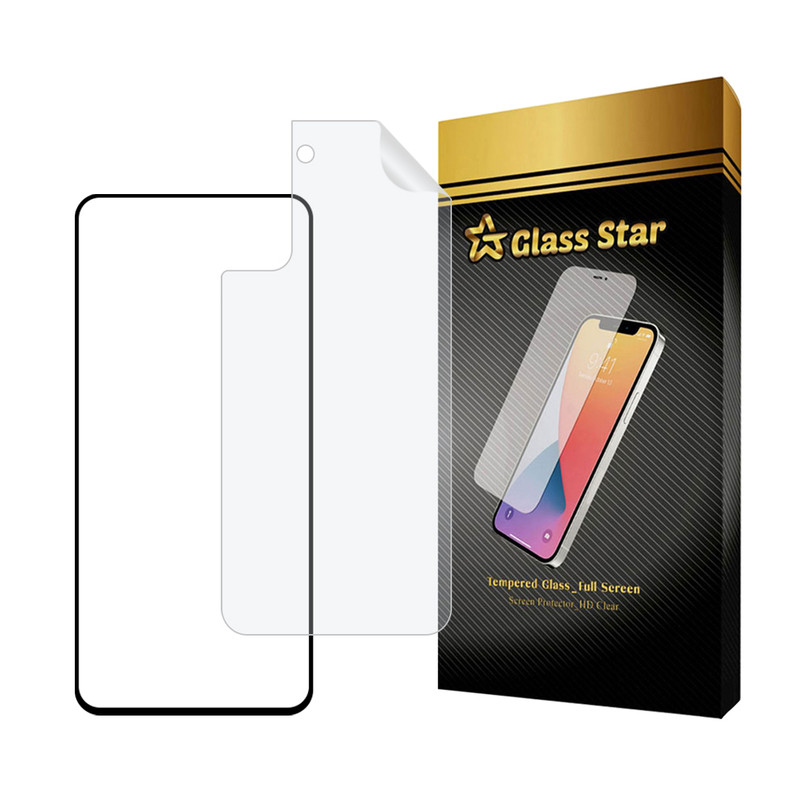 محافظ صفحه نمایش سرامیکی شفاف گلس استار مدل CERAMICNANOST مناسب برای گوشی موبایل سامسونگ Galaxy S21 Plus 5G به همراه محافظ پشت گوشی