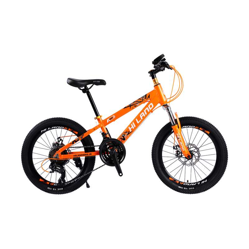 دوچرخه کوهستان هایلند مدل استیل سایز 20 رنگ نارنجی