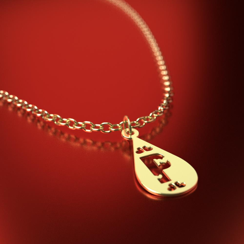 آویز ساعت طلا 18 عیار زنانه مدوپد مدل P حرف  کد CA14779