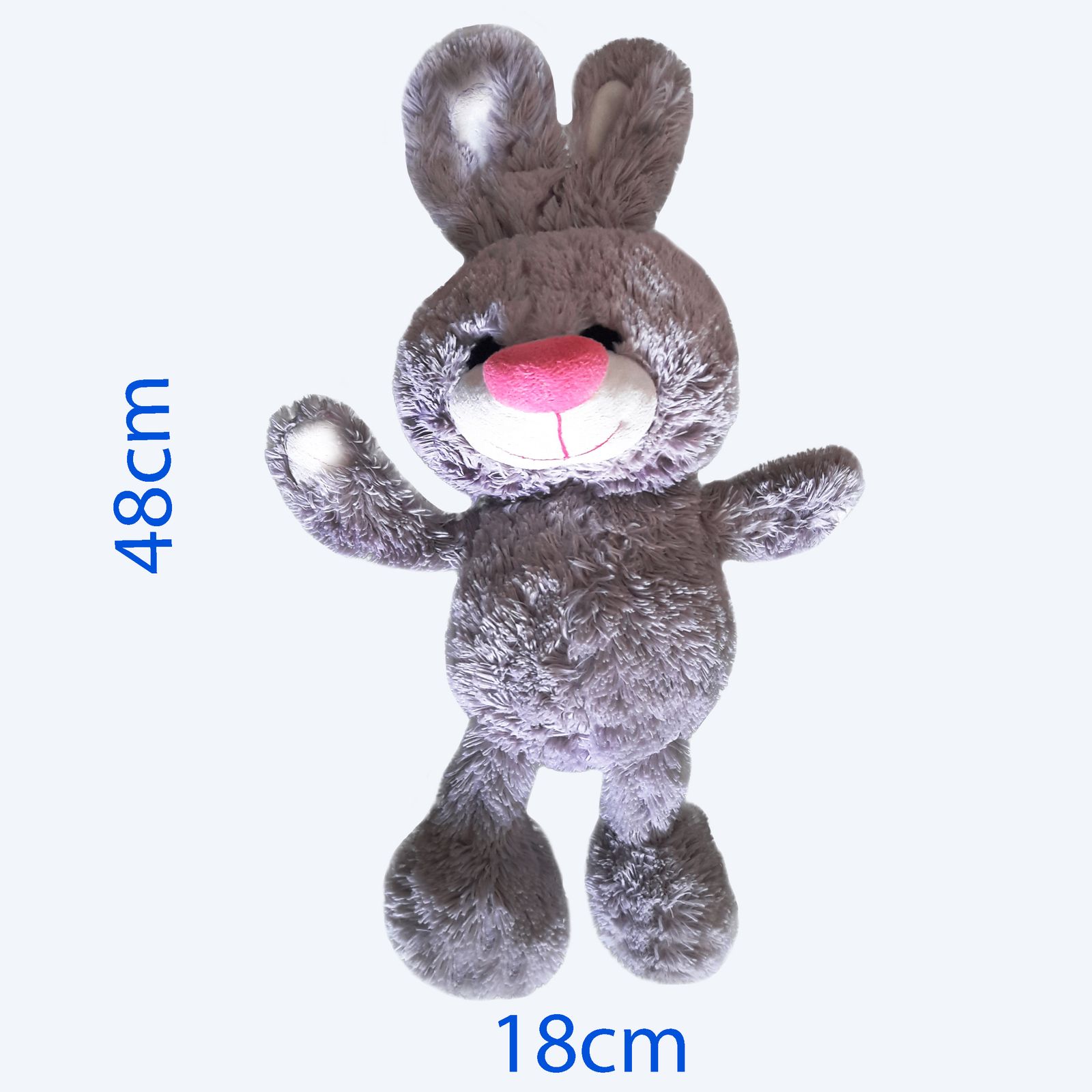 عروسک طرح خرگوش مدل پشمالو کد 287 ارتفاع 48 سانتی متر -  - 3