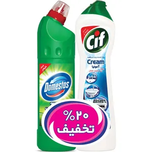 پک تمیز کننده و سفید کننده سطوح بسته دو عددی