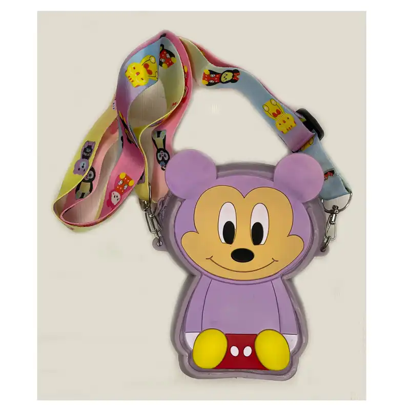 کیف رودوشی بچگانه مدل سیلیکونی طرح موش