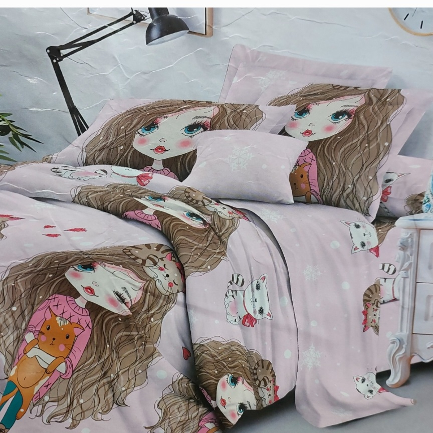 سرویس خواب مدل دخترانه یک نفره 4 تکه