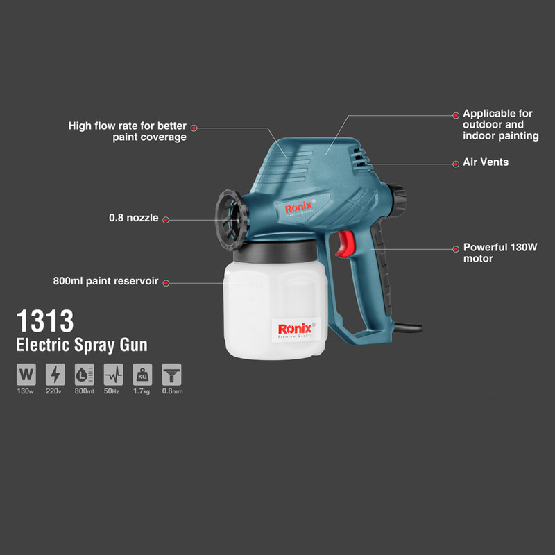 پیستوله برقی رونیکس مدل 1313 به همراه دستکش و عینک محافظ