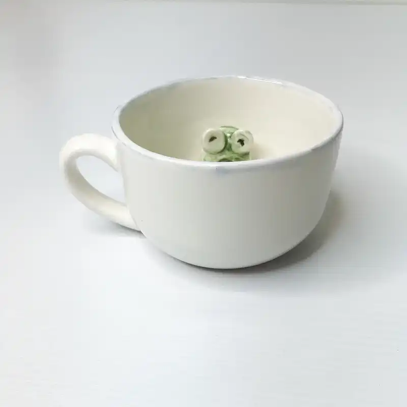 فنجان سرامیکی طرح قورباغه