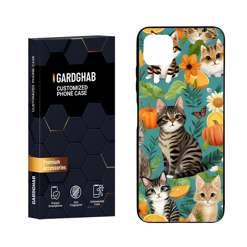 کاور گارد قاب مدل دور ژله ای هنری مناسب برای گوشی موبایل سامسونگ Galaxy A22 5G