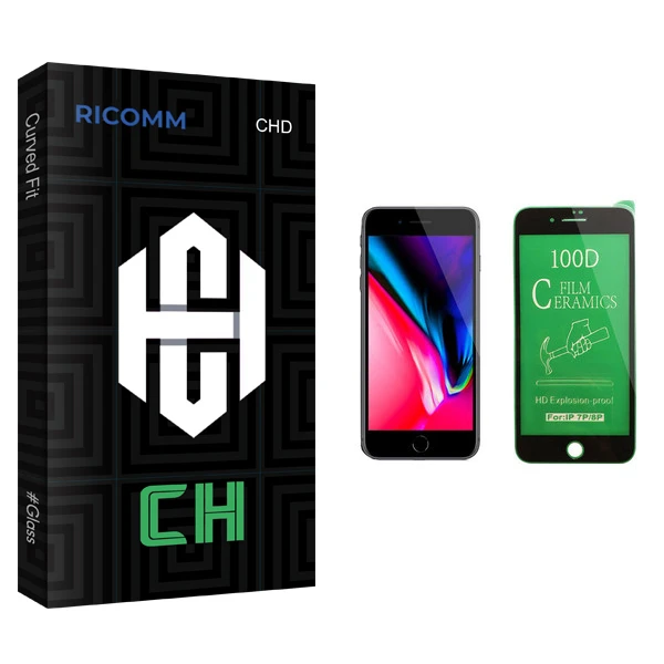 محافظ صفحه نمایش سرامیکی ریکام مدل CH glass مناسب برای گوشی موبایل اپل iPhone 7 Plus