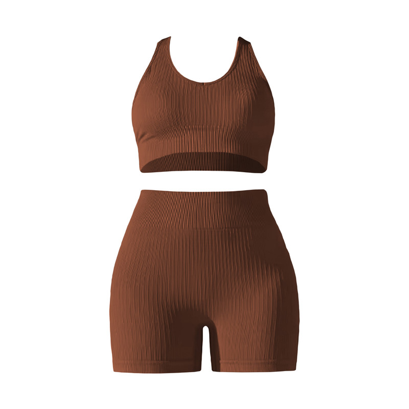 ست نیم تنه و شلوارک ورزشی زنانه مدل M5149