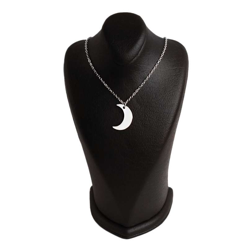 گردنبند زنانه گلسو مدل ماه استیل گردنبند زنانه گلسو مدل ماه استیل