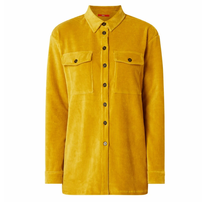 مانتو زنانه اس.اولیور مدل مخمل کبریتی RSH- 2059840