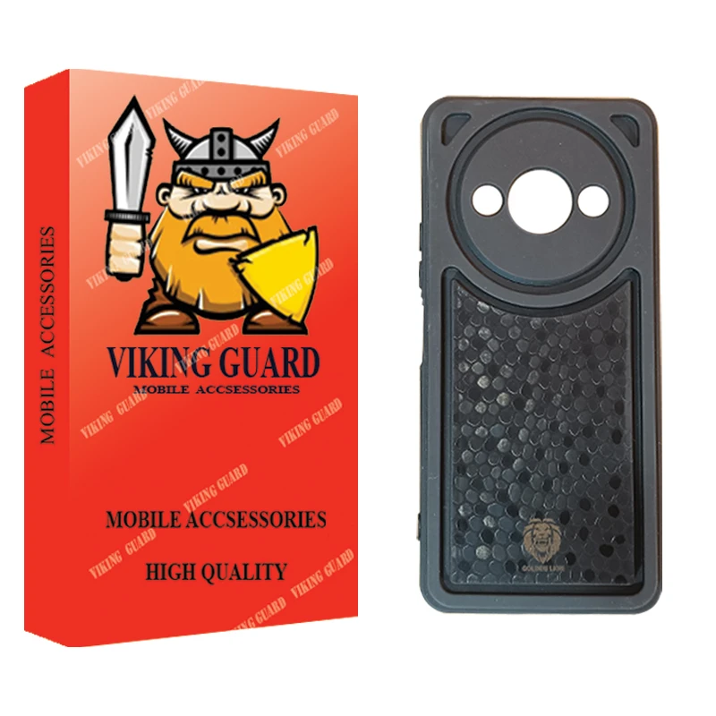کاور وایکینگ قاب مدل LION طرح پوست مار مناسب برای گوشی موبایل شیائومی Redmi A3