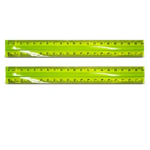 خط کش 20 سانتی متری مدل mj007 بسته 2 عددی