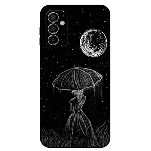 Megafone Girl and Moon 1369 Cover For Samsung Galaxy M23 5G / F23 5G