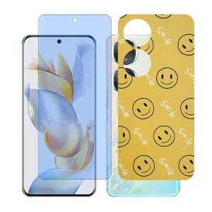 Glass together model anti blue screen protector suitable for Honor 90 mobile phone with back cover sticker