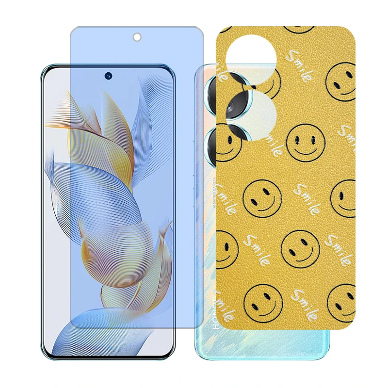 محافظ صفحه نمایش مات آنتی بلو گلس مدل Together مناسب برای گوشی موبایل آنر 90 به همراه برچسب پوششی پشت گوشی