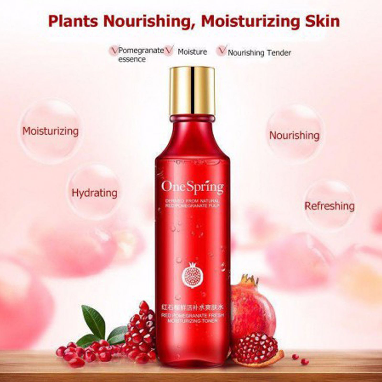 تونر پاک کننده صورت وان سپرینگ مدل POMEGRANATE حجم 150 میلی لیتر -  - 2