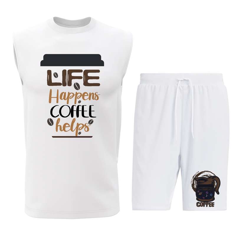 ست تاپ و شلوارک مردانه مدل C090W