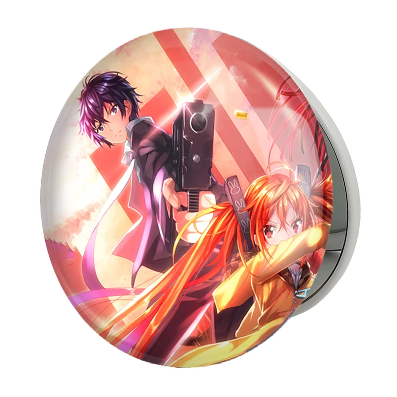 آینه جیبی خندالو طرح انیمه گلوله سیاه مدل تاشو کد 35848