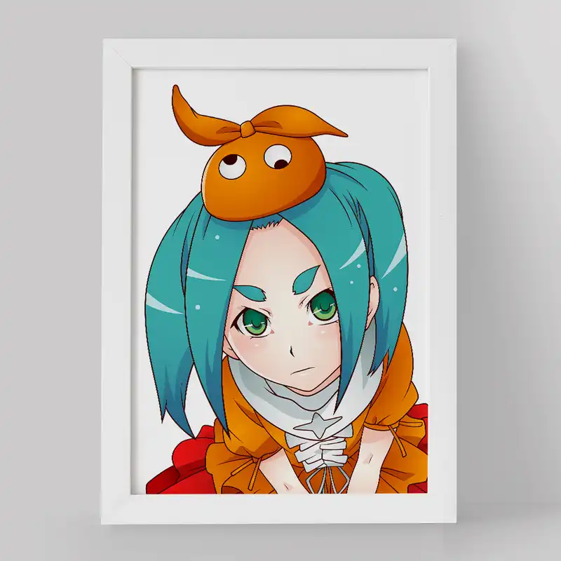 تابلو خندالو مدل یوتسوگی انیمه مونوگاتاری کد 16238