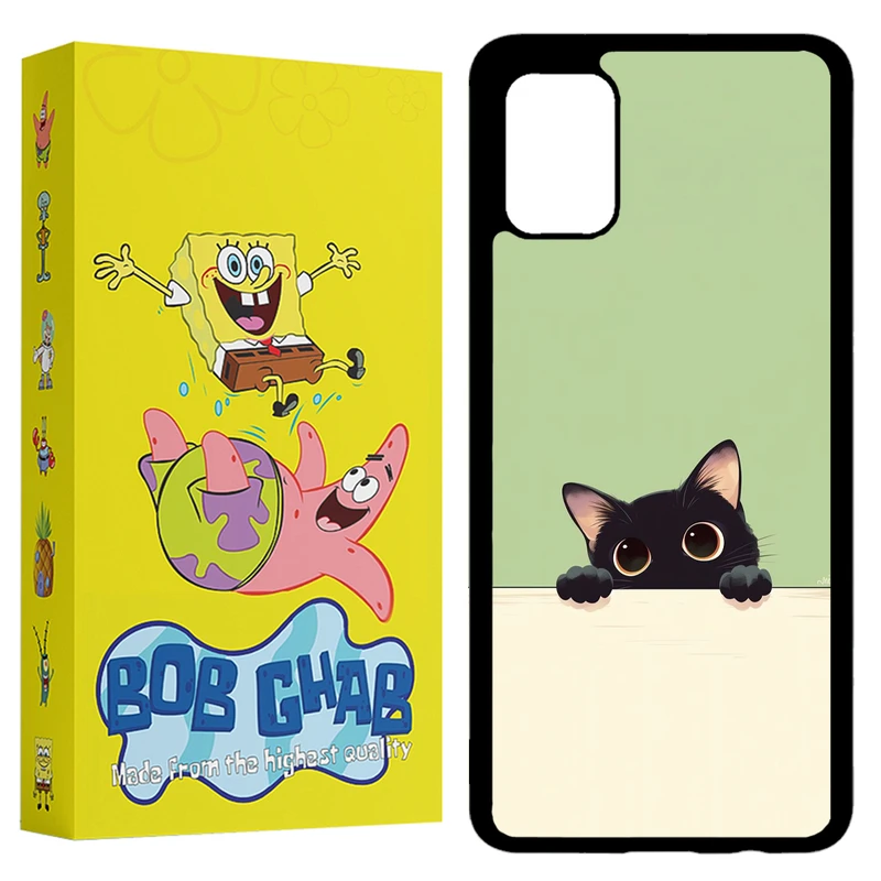 کاور باب قاب طرح گربه مدل BCPA51 مناسب برای گوشی موبایل سامسونگ Galaxy A51 4G / 5G
