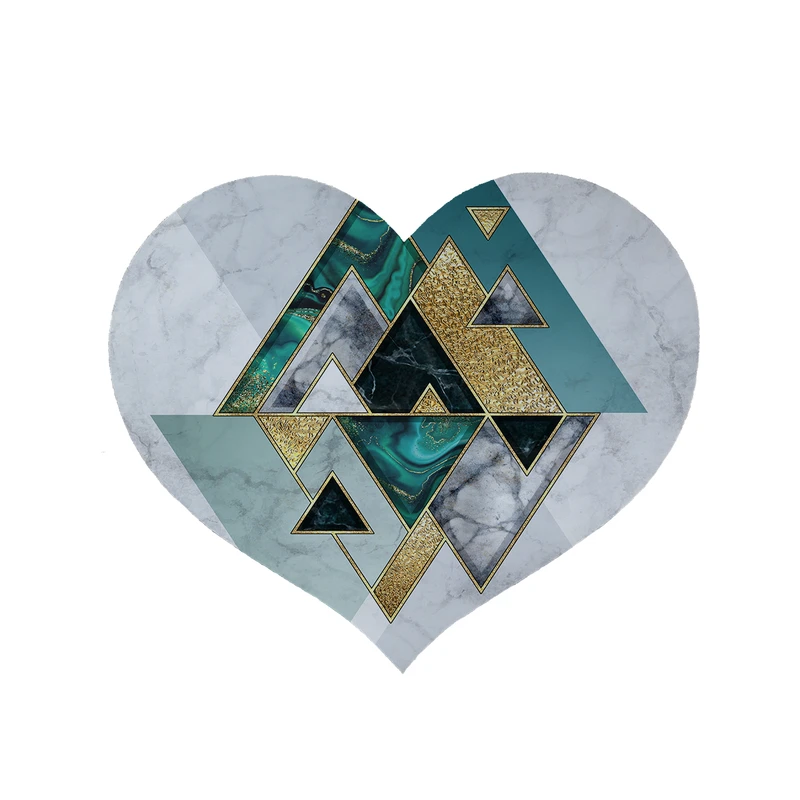 پادری مدل قلب طرح سنگ کد 8602 سایز 90 × 90 سانتی متر
