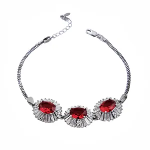 دستبند نقره زنانه بازرگانی میلادی مدل کوارتز کد DP_408