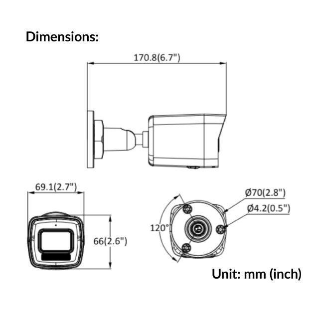 دوربین مداربسته تحت شبکه هایک ویژن مدل DS-2CD1023G2-LIU(2.8mm) 2MP