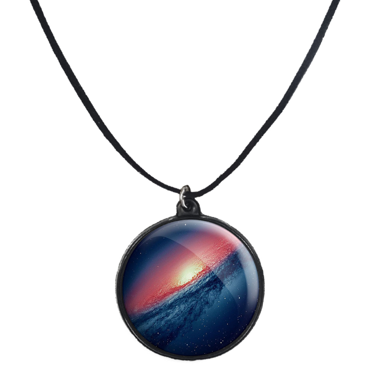 گردنبند پرمانه طرح سیاره ها کد pmb.25140 مدل دو طرفه