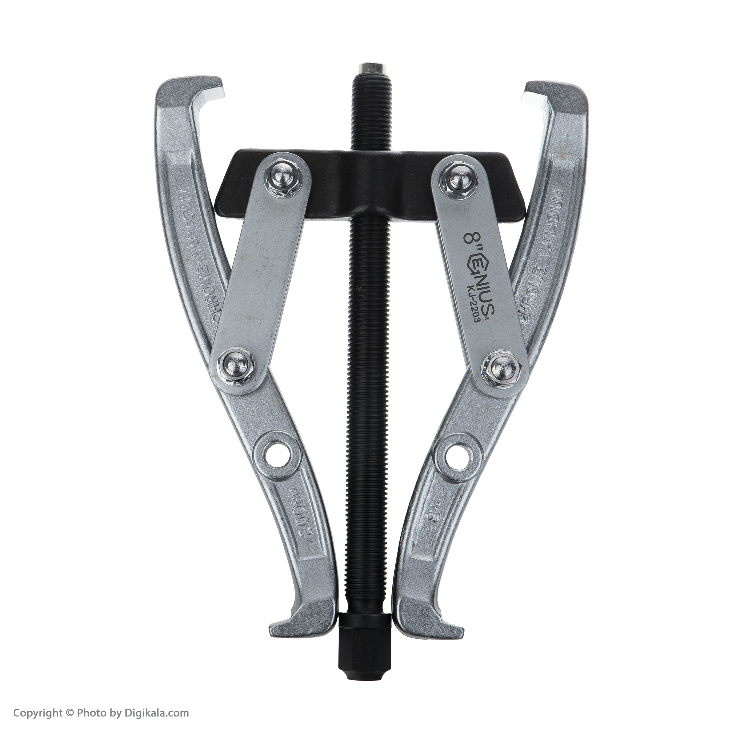 پولی کش جنیوس تولز مدل دو شاخ کد KJ-2203 سایز 8 اینچ