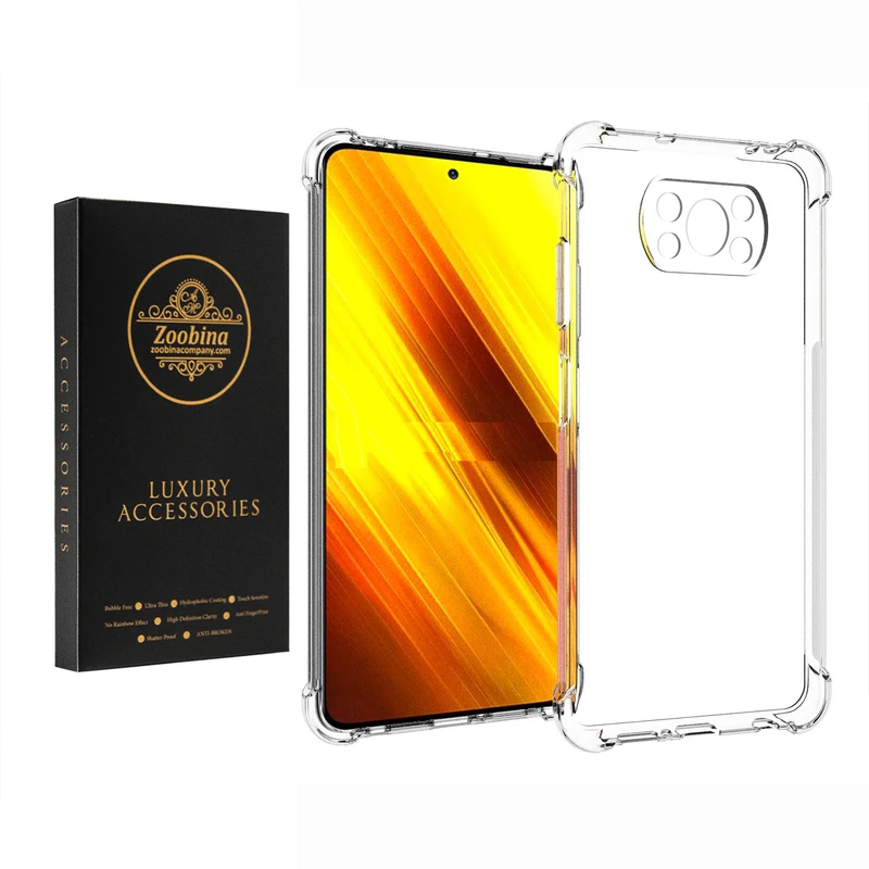 کاور زوبینا مدل Clear مناسب برای گوشی موبایل شیائومی Poco X3 / X3 Pro / X3 NFC