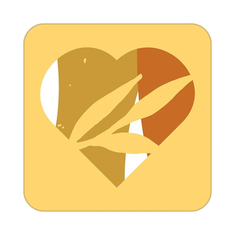 زیر لیوانی کاکتی طرح عاشقانه مدل mp36440