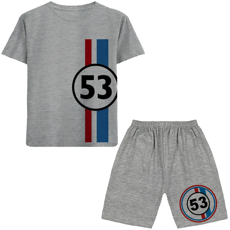 ست تی شرت و شلوارک پسرانه مدل N123 53