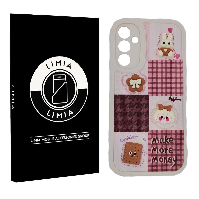 کاور لیمیا مدل فانتزی لنزدار ژله ای طرح عروسکی برجسته مناسب برای گوشی موبایل سامسونگ Galaxy A24