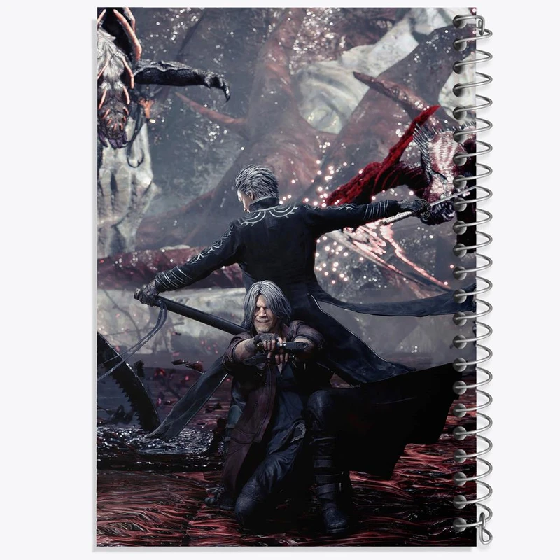 دفتر مشق 50 برگ خندالو مدل بازی دویل می کرای Devil May Cry کد 30208