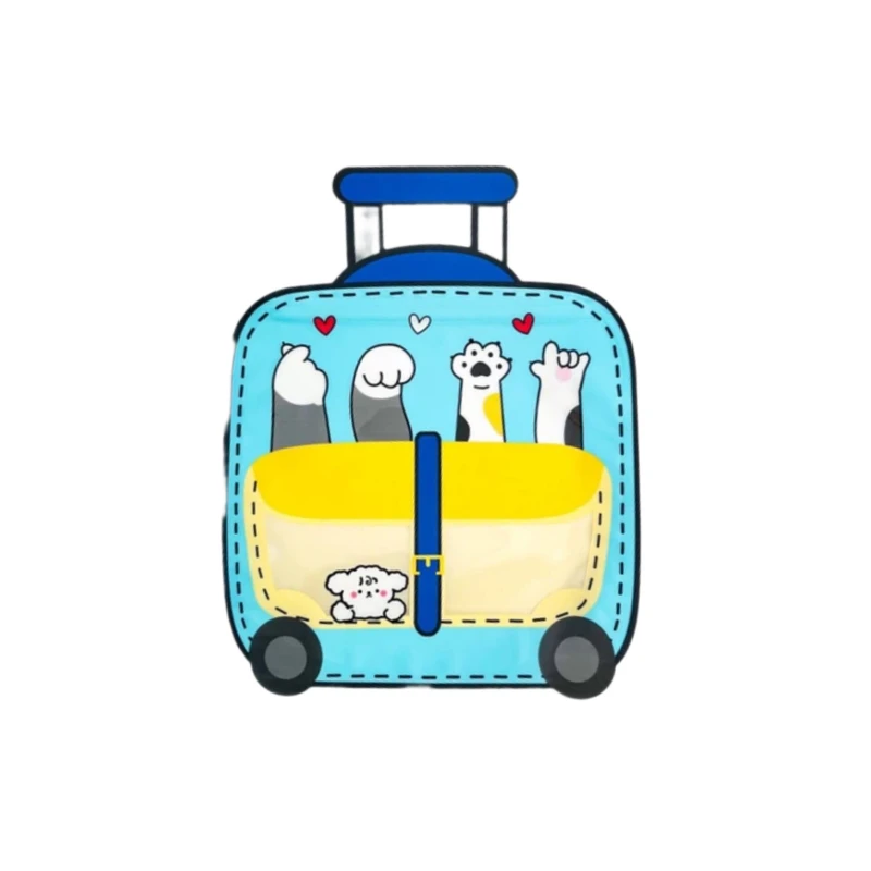 پاکت کادویی مدل زیپ کیپ فانتزی طرح گربه بسته 5  عددی