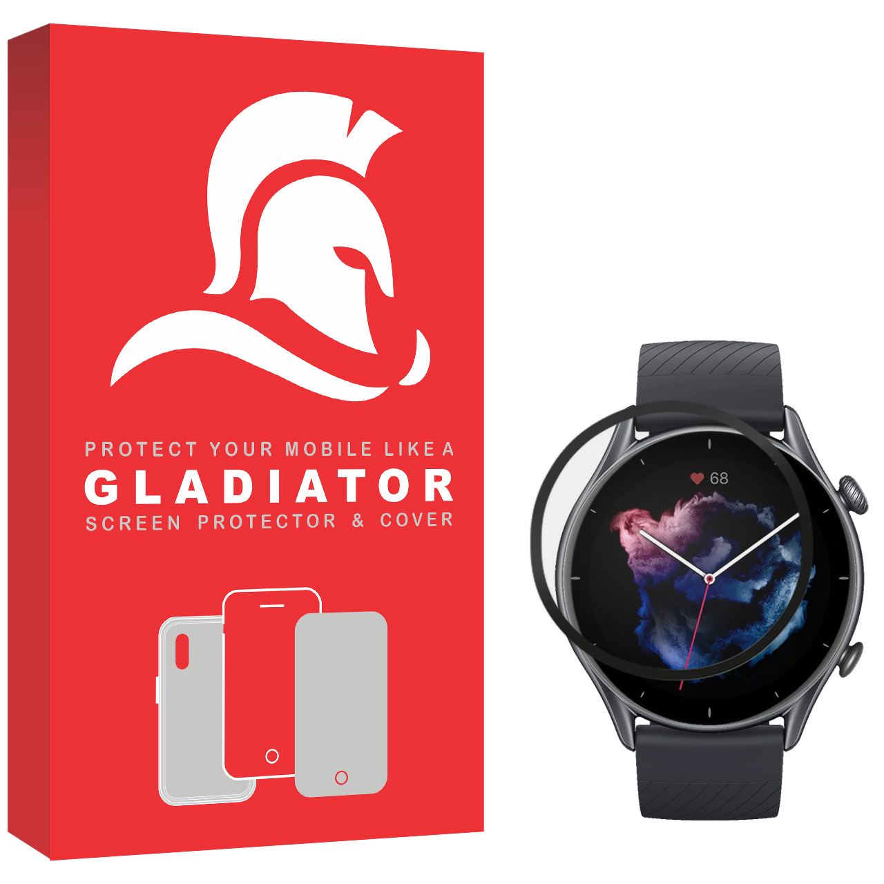 نقد و بررسی محافظ صفحه نمایش گلادیاتور مدل GWP1000 مناسب برای ساعت هوشمند آمازفیت GTR 3 توسط خریداران
