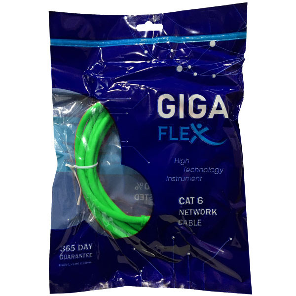 کابل شبکه Cat6 گیگافلکس مدل GI-UTP-2M-GRE
