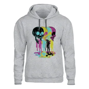 هودی مردانه مدل اسکلت کد 109 رنگ طوسی