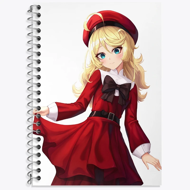 دفتر زبان 50 برگ خندالو مدل سه خط طرح تانیا انیمه یوجو سنکی کد 34707