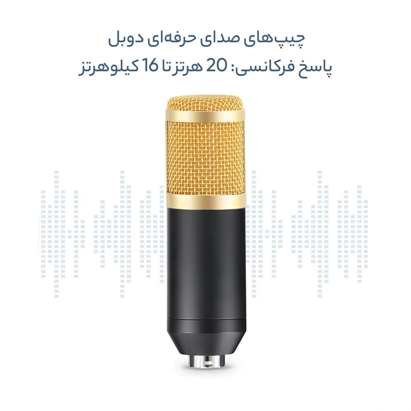 میکروفن کندانسر مدل BM-800 به همراه کابل