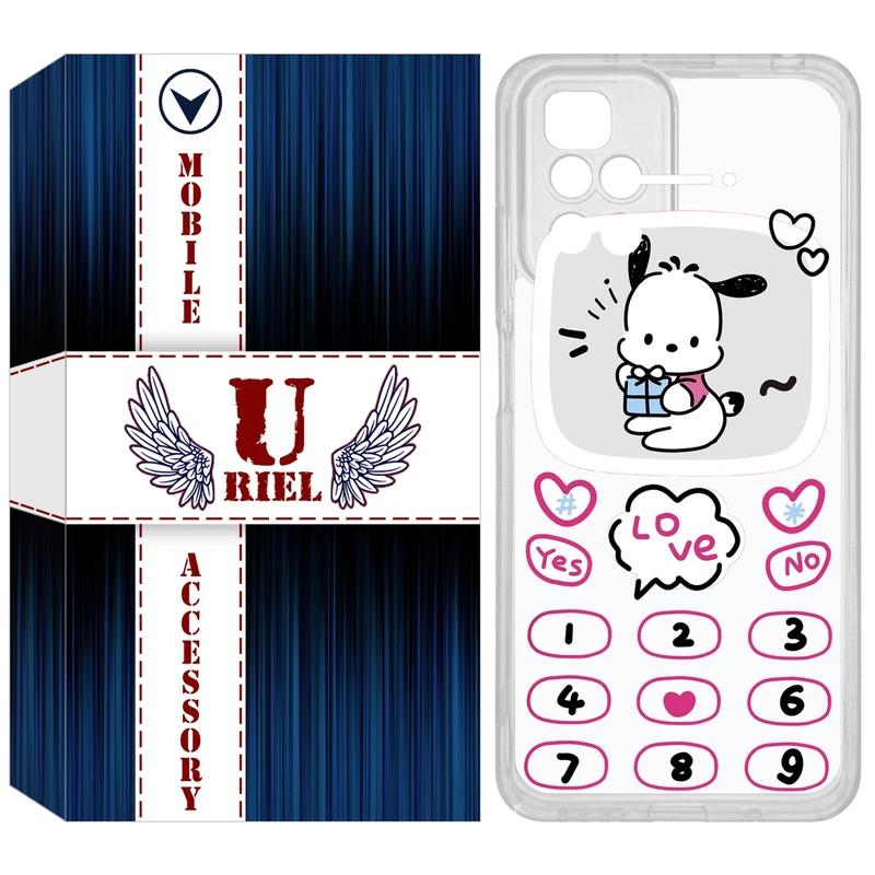 کاور یوریل مدل Clear کد 16 طرح موبایلی مناسب برای گوشی موبایل شیائومی Redmi 10 / 10 Prime