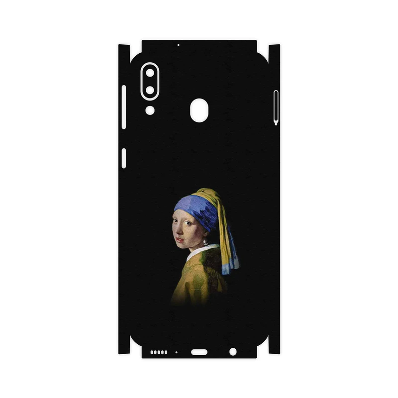 برچسب پوششی ماهوت مدل Girl with a Pearl Earring of Vermeer-FullSkin مناسب برای گوشی موبایل سامسونگ Galaxy M20